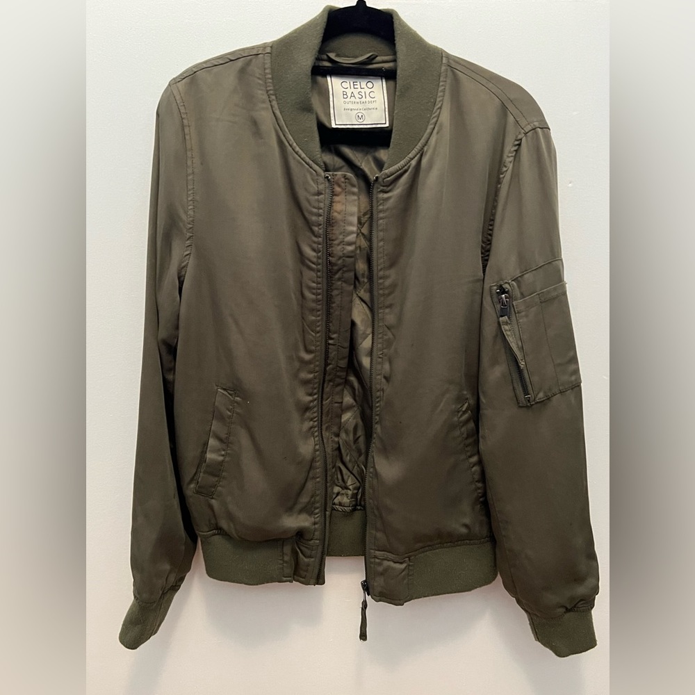 Cielo Basic Outerwear Dept Soft Olive Green Bombe… - image 4